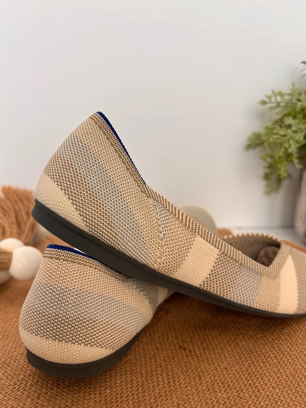 Rothy's Golden Big Stripe Women's Flats